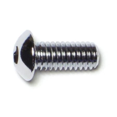 Midwest Fastener 5/16"-18 Socket Head Cap Screw, Button, Chrome Plated Steel, 3/4 in Length, 10 PK 74212